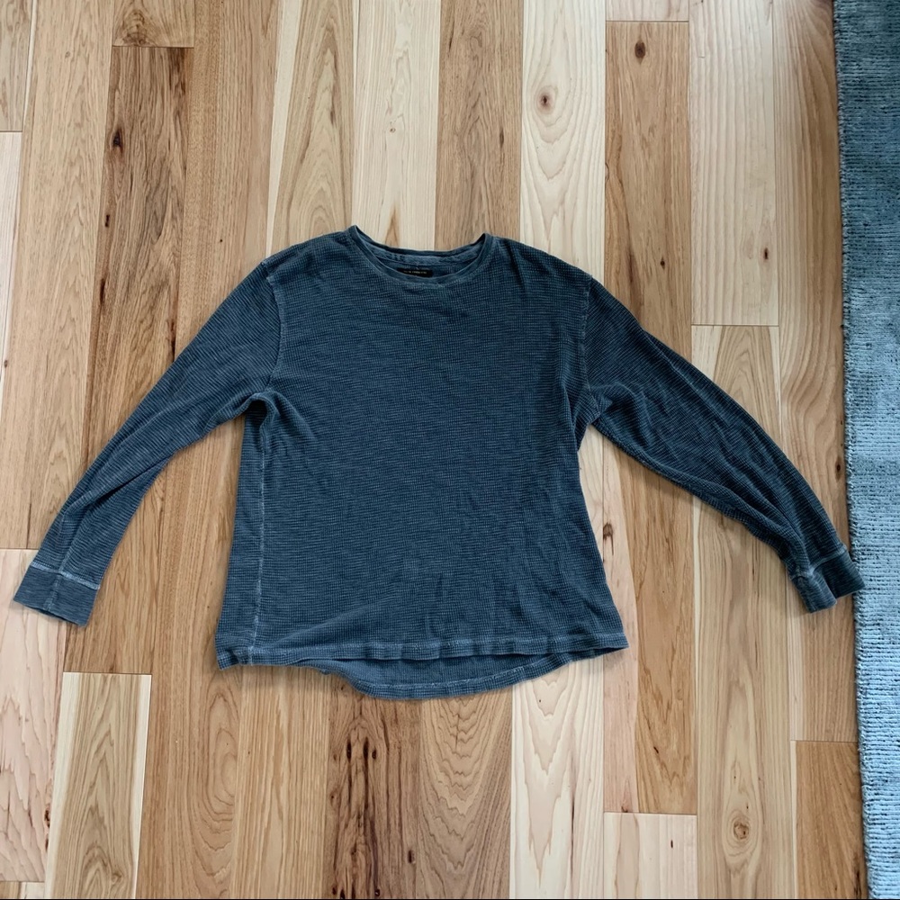 Lucky Brand Waffle Crewneck Sweater.